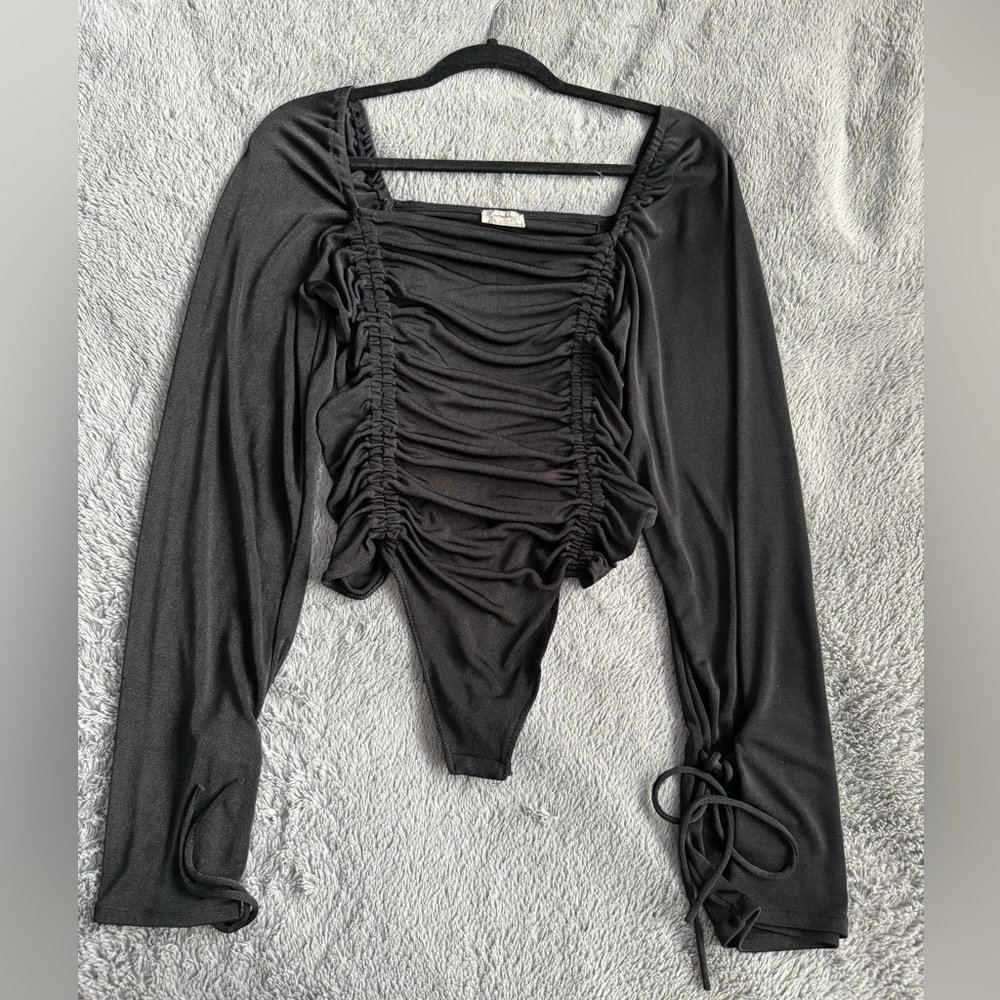 Brand - Free People Meant to Be Ruched Bodysuit 
Size - Large - Picture 3 of 6